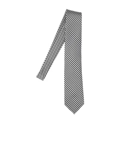 Tom Ford Prince Of Wales Tie In Black