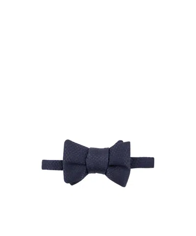 Tom Ford Patterned Bow Tie In Black
