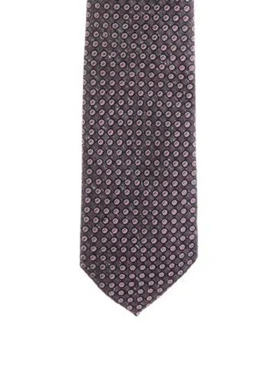 Pre-owned Tom Ford Patterned Classic Tie In Purple