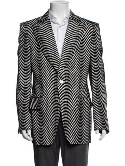 Pre-owned Tom Ford Patterned Jacket In Black