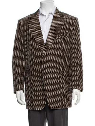Pre-owned Tom Ford Patterned Jacket In Brown