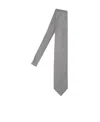 Tom Ford Textured Houndstooth Tie In Grey And Black In Gray