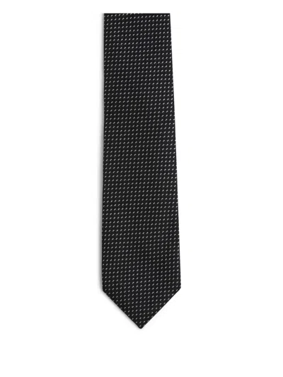 Tom Ford Patterned-jacquard Tie In Blue