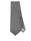 Tom Ford Patterned-jacquard Tie In Grey