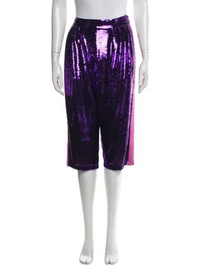 Pre-owned Tom Ford Patterned Knee-length Shorts In Purple