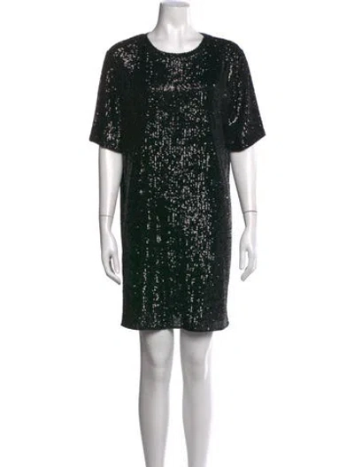 Pre-owned Tom Ford Patterned Mini Dress In Black
