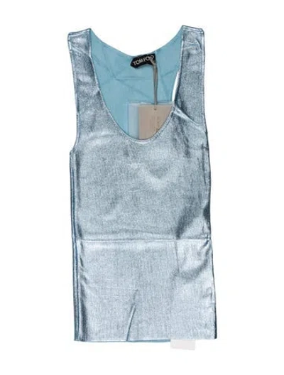 Pre-owned Tom Ford Patterned Scoop Neck Top