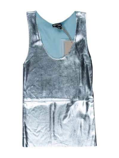 Pre-owned Tom Ford Patterned Scoop Neck Top