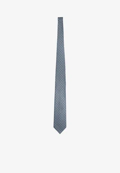 Tom Ford Patterned Silk Tie In Animal Print