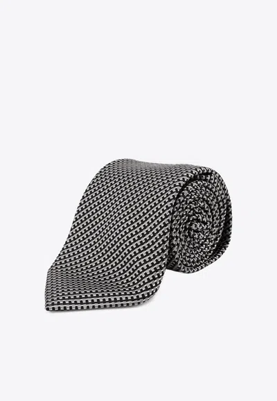 TOM FORD PATTERNED SILK TIE