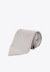 Tom Ford Patterned Silk Tie In Neutral