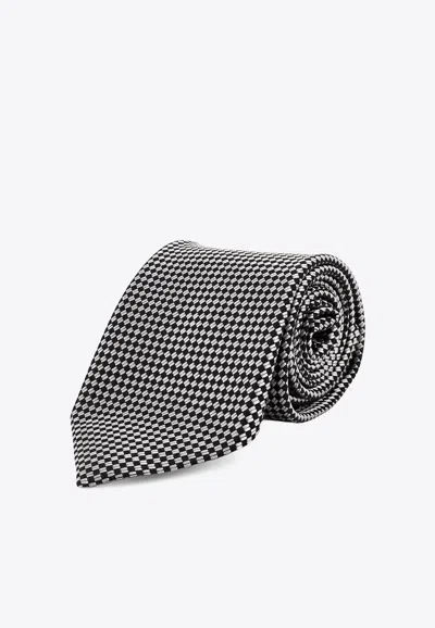 TOM FORD PATTERNED SILK TIE