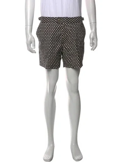 Pre-owned Tom Ford Patterned Swim Trunks In Green