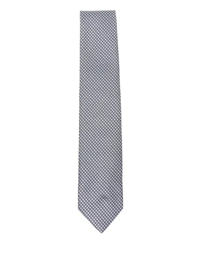 Tom Ford Patterned Tie In Blue