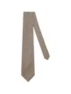 Tom Ford Patterned Tie In Neutral