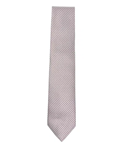 Tom Ford Patterned Tie In Gray