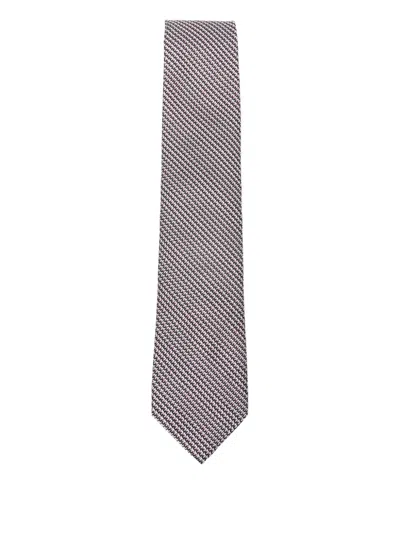 Tom Ford Patterned Tie In Pink