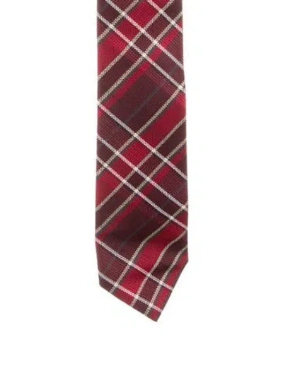 Pre-owned Tom Ford Patterned Tie In Red