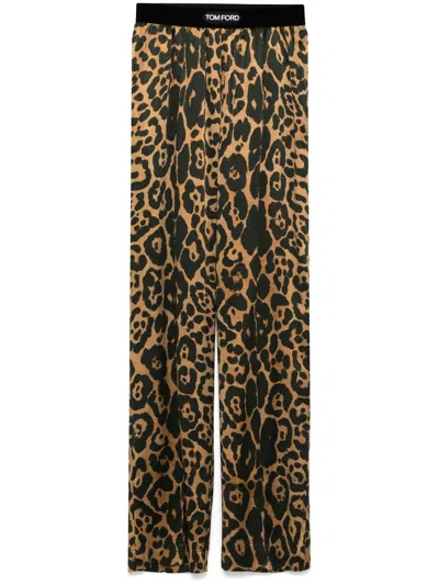 TOM FORD WOVEN TROUSERS,PAW397.FAP225 KB359 CAMEL