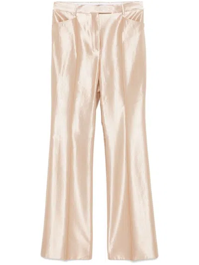 TOM FORD WOVEN FLARED TROUSERS,PAW589.FAX1321 JB255 SAND
