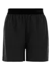Tom Ford Peach-feel Silk Satin Pj Shorts In Black