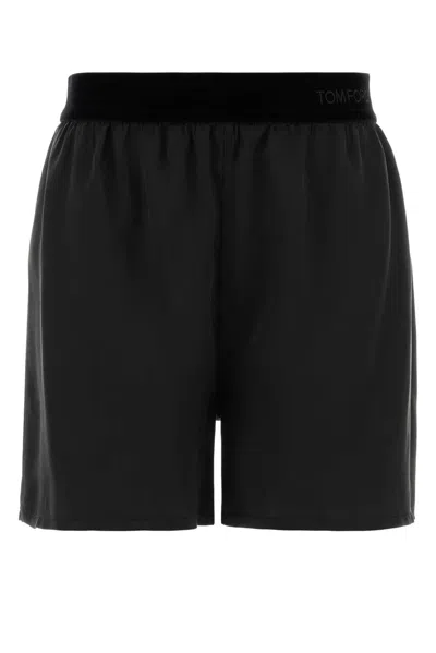 TOM FORD TOM FORD PEACH-FEEL SILK SATIN PJ SHORTS