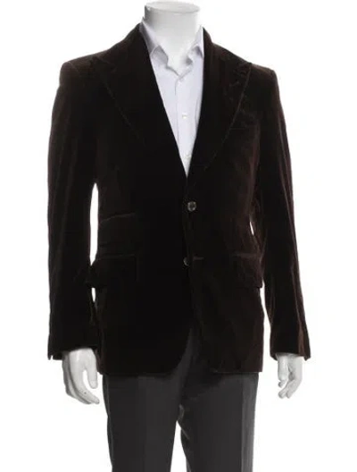 Pre-owned Tom Ford Peacoat In Black
