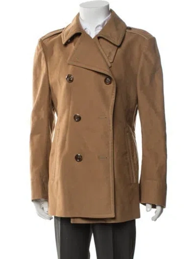 Pre-owned Tom Ford Peacoat In Brown