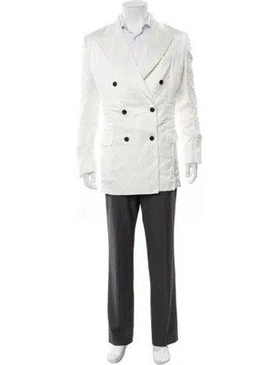Pre-owned Tom Ford Peacoat In Neutral