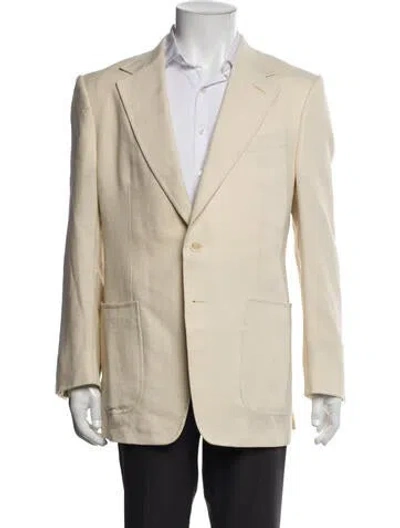 Pre-owned Tom Ford Peacoat In Neutral