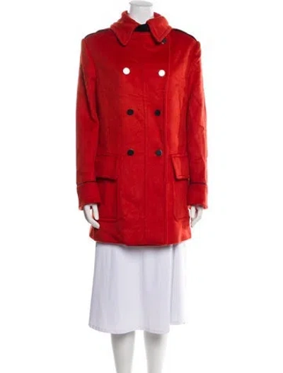 Pre-owned Tom Ford Peacoat In Orange