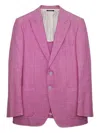 Tom Ford Peak-lapel Blazer In Pink