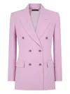 Tom Ford Peak Lapel Double-breasted Blazer In Pink
