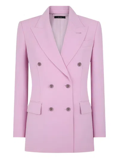 TOM FORD PEAK LAPEL DOUBLE-BREASTED BLAZER