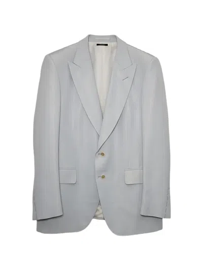 Tom Ford Peak Lapel Suit In Blue