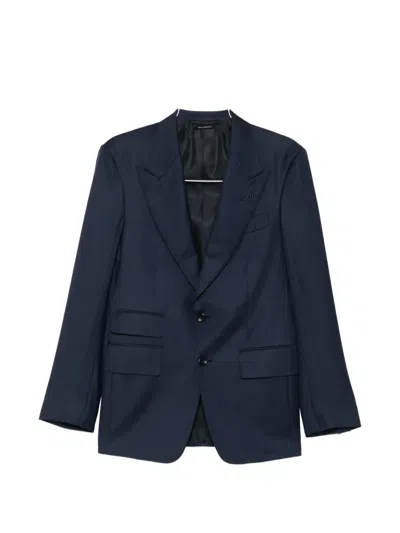 Tom Ford Peak-lapel Single-breasted Suit In Multi