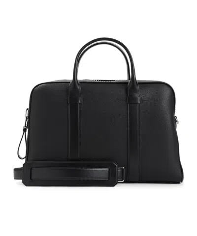Tom Ford Pebbled Leather Briefcase In Black