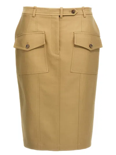 Tom Ford Pencil Skirt In Green