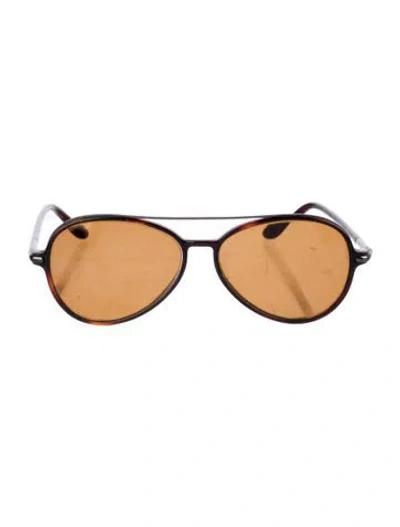 Pre-owned Tom Ford Penelope Aviator Sunglasses In Brown