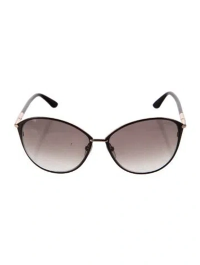 Pre-owned Tom Ford Penelope Oversize Sunglasses In Brown