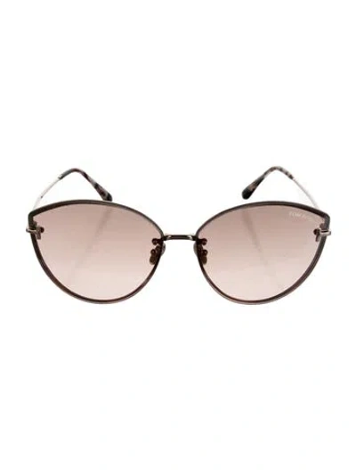 Pre-owned Tom Ford Penelope Oversize Sunglasses In Multi