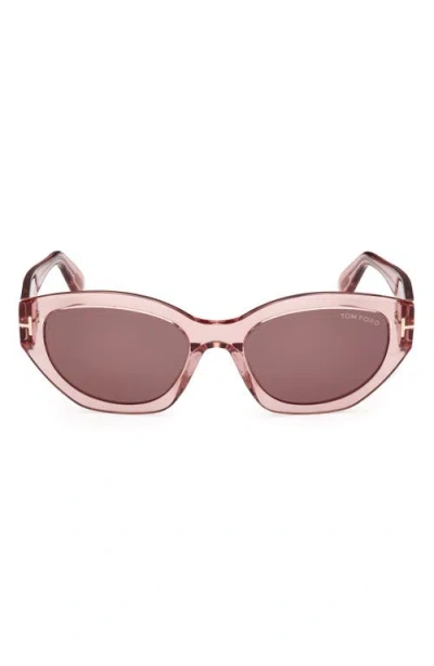 TOM FORD TOM FORD PENNY 55MM GEOMETRIC SUNGLASSES