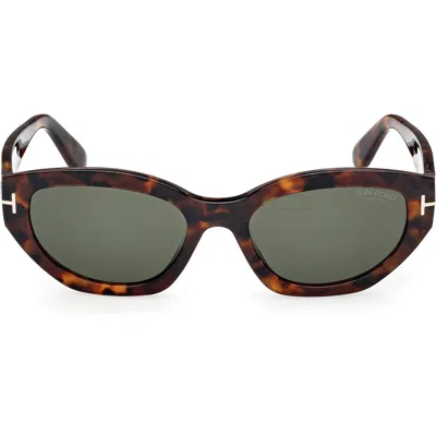 Tom Ford Penny 55mm Polarized Geometric Sunglasses In Brown