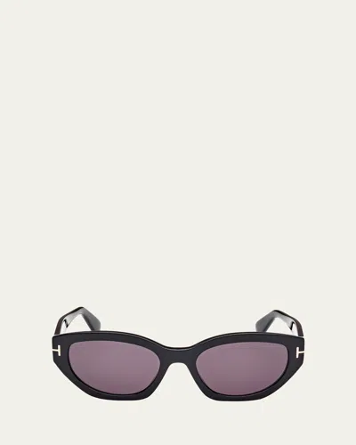 TOM FORD PENNY ACETATE BUTTERFLY SUNGLASSES