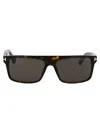 Tom Ford Philippe-02 Sunglasses In 52a Avana Scura / Fumo