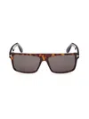 Tom Ford Eyewear Philippe Rectangle Frame Sunglasses In 52a
