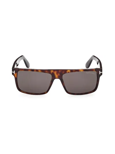 Tom Ford Eyewear Philippe Rectangle Frame Sunglasses In Multi