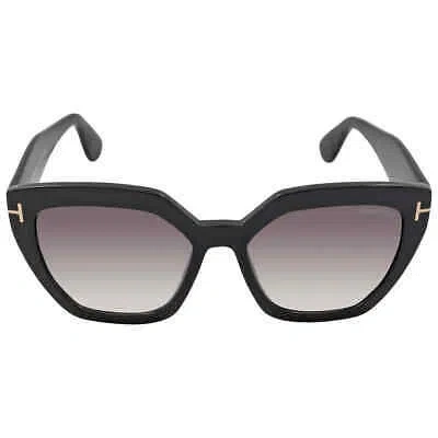 Pre-owned Tom Ford Phoebe Grey Butterfly Ladies Sunglasses Ft0939 01b 56 Ft0939 01b 56 In Gray