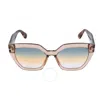 Tom Ford Phoebe Smoke Gradient Cat Eye Sunglasses Ft0939 45b 56