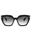 Tom Ford Squared Sunglasses Ft0939 01 B In 01b Nero Lucido / Fumo Grad